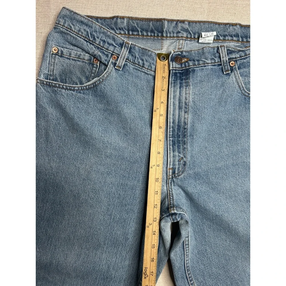 Vintage Levi's 560 Loose Fit Jeans Men's 40x30 USA Made Tapered Leg Light Wash